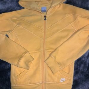 vintage, gold, cropped nike jacket